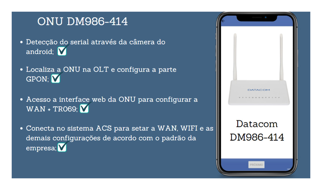 Provisione ONUs DATACOM pelo celular - Blog - Datacom